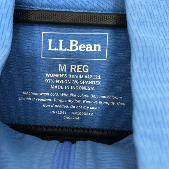 L.L. Bean Blue Athletic Zip Up Jacket‎ - Size Medium Reg - Picture 2 of 5